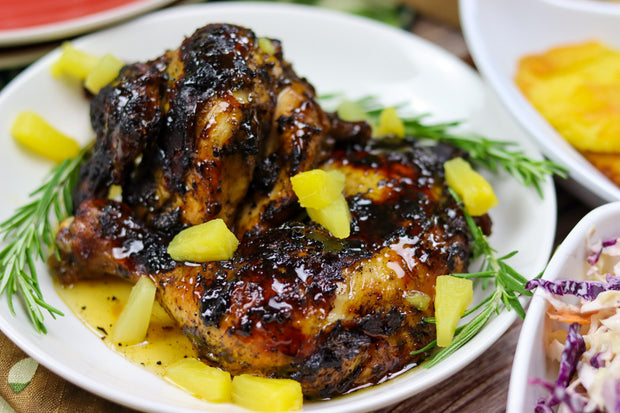 Jerk Chicken with Pineapple Glaze